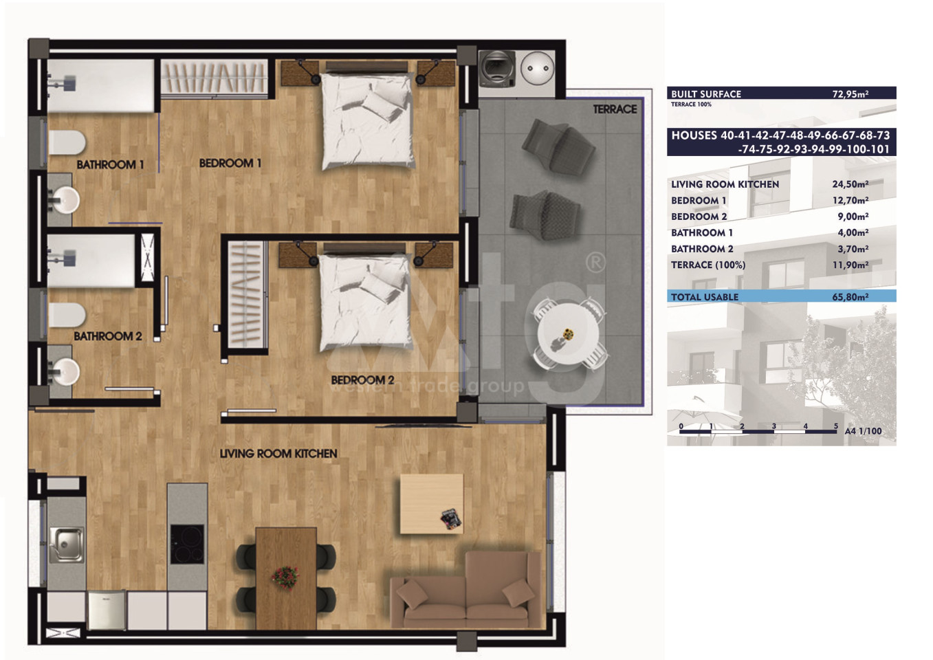 2 bedroom Apartment in Villamartin - GM33767 - 1