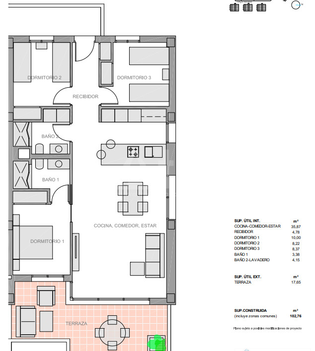 3 bedroom Apartment in Guardamar del Segura - NS34236 - 1