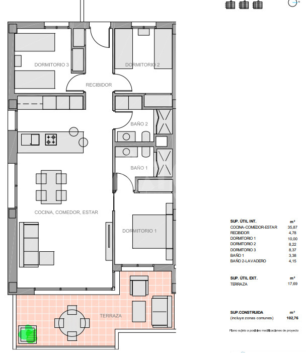 3 bedroom Apartment in Guardamar del Segura - NS34237 - 1