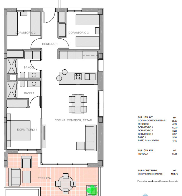 3 bedroom Apartment in Guardamar del Segura - NS34242 - 1