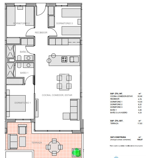 3 bedroom Apartment in Guardamar del Segura - NS34245 - 1
