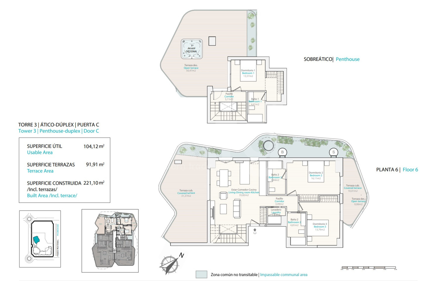 Ático de 3 habitaciones en Villajoyosa - QUA34268 - 1