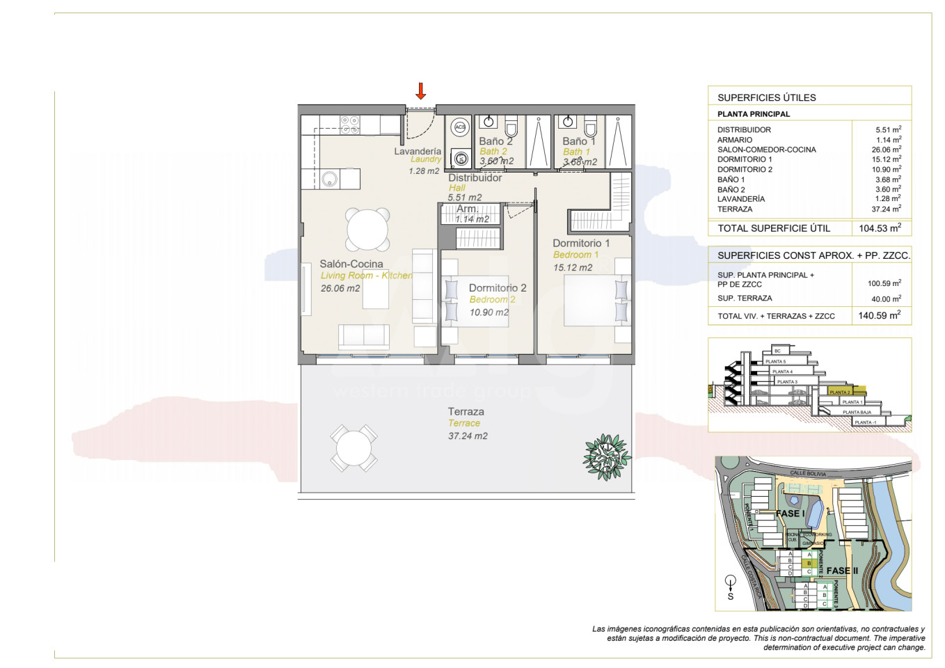 Apartamento de 2 habitaciones en Finestrat - CAM34568 - 1