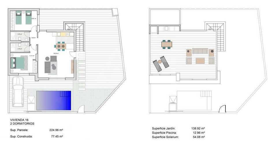 2 Schlafzimmer Villa in Roldan - WD34740 - 1