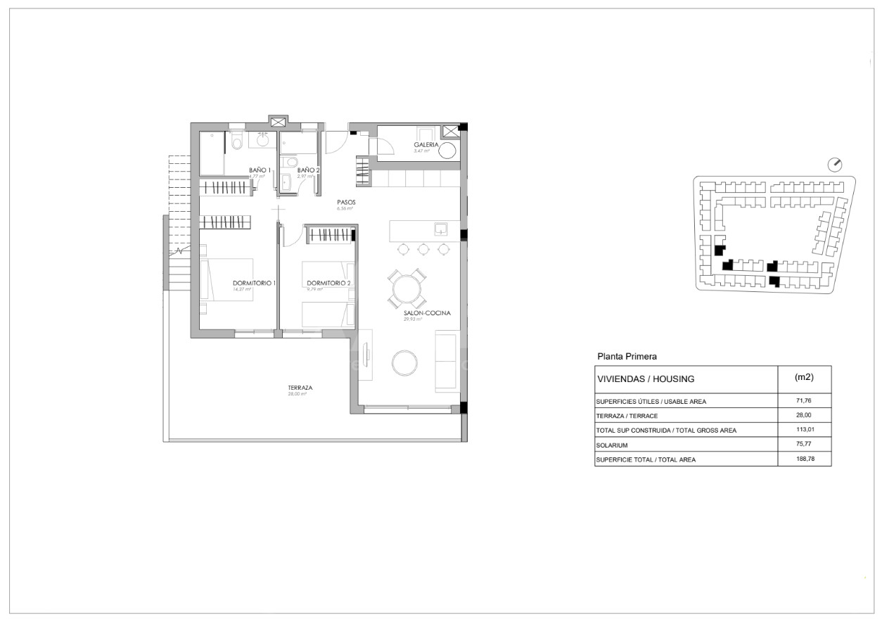 Bungalow cu 2 dormitoare în Torrevieja - IR34819 - 1