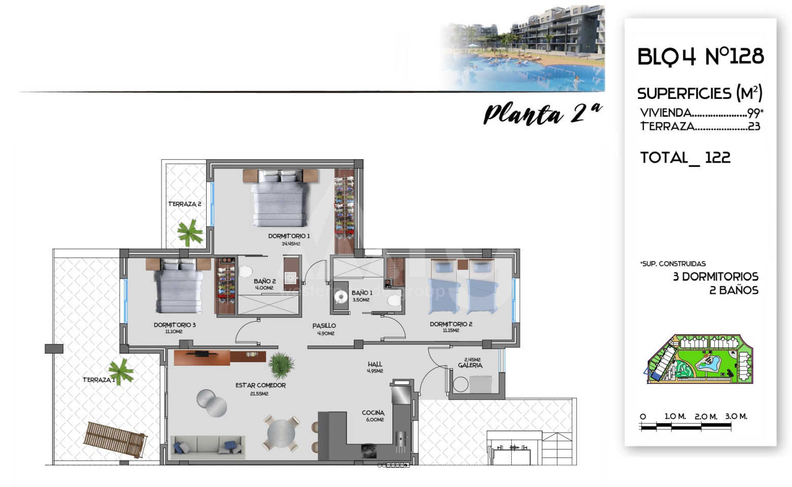 3 bedroom Apartment in Guardamar del Segura - CN34872 - 1