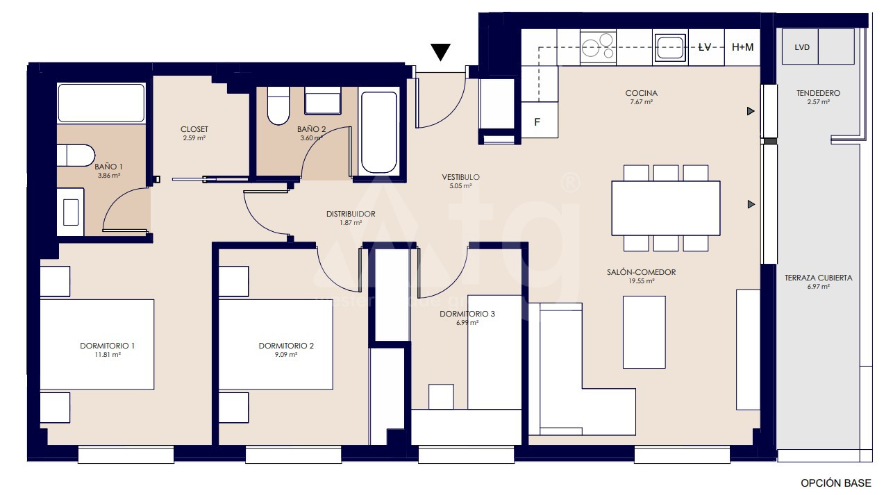 3 bedroom Apartment in San Juan de Alicante - AEH35067 - 1