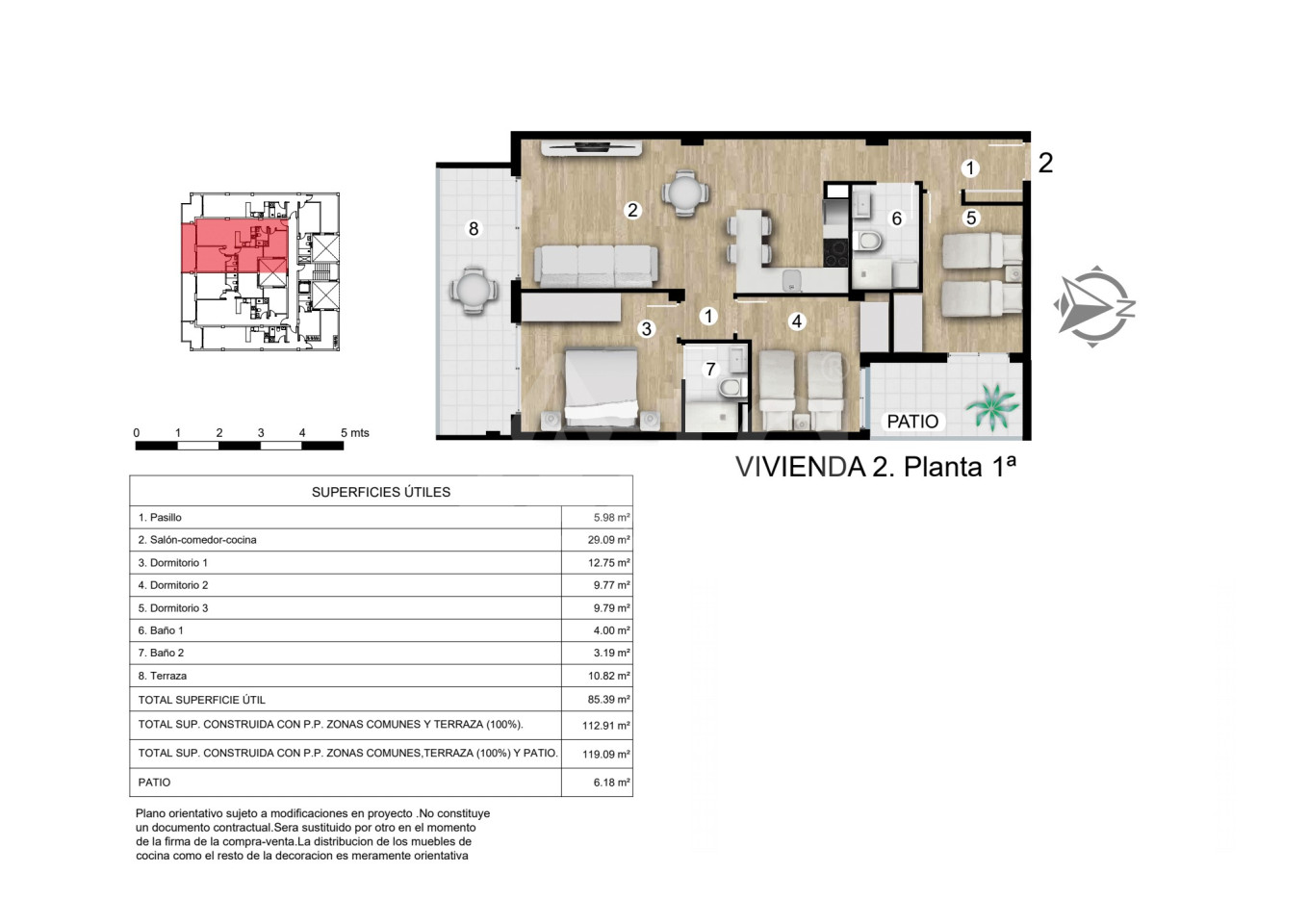 Appartement de 3 chambres à Torrevieja - AG35152 - 1