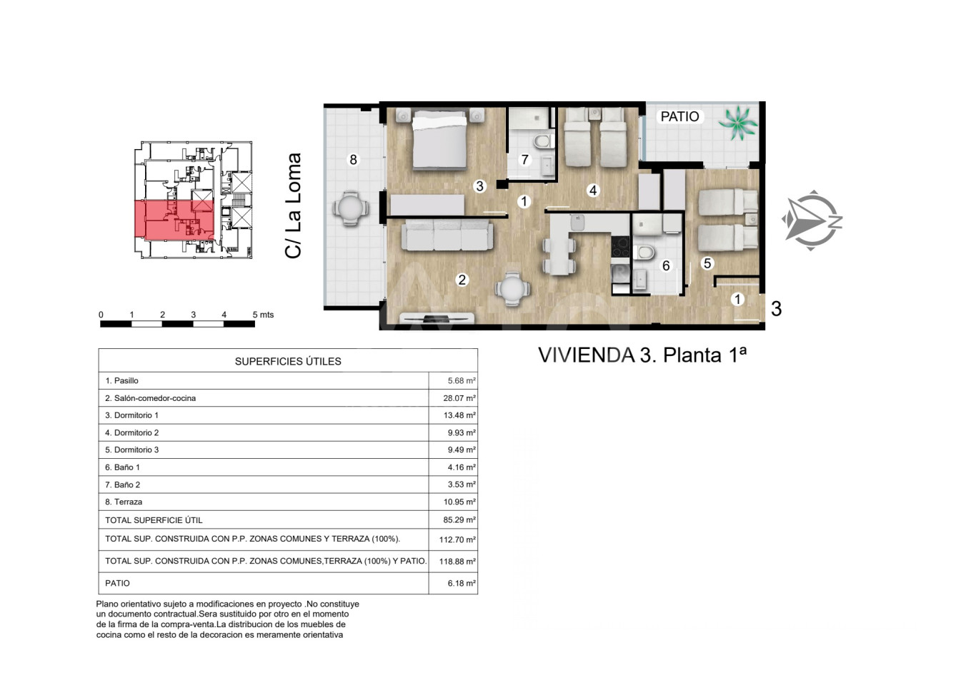 3 bedroom Apartment in Torrevieja - AG35153 - 1