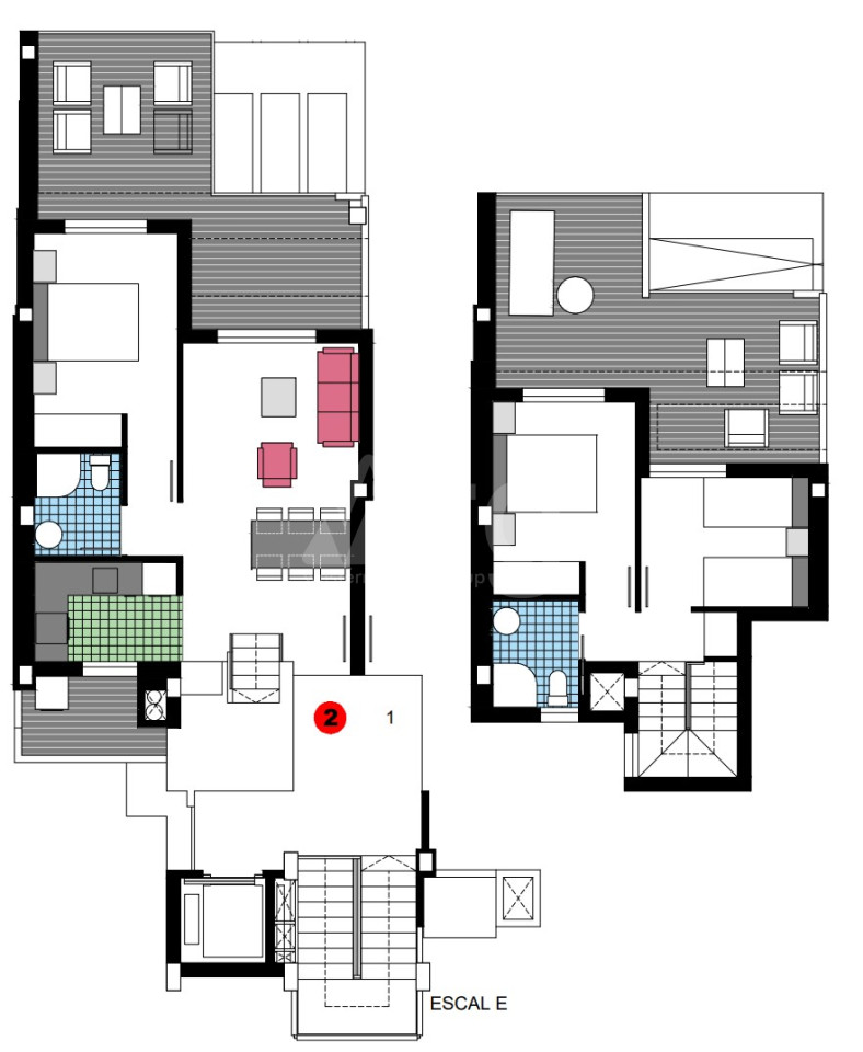 3 bedroom Penthouse in Denia - VP35204 - 1