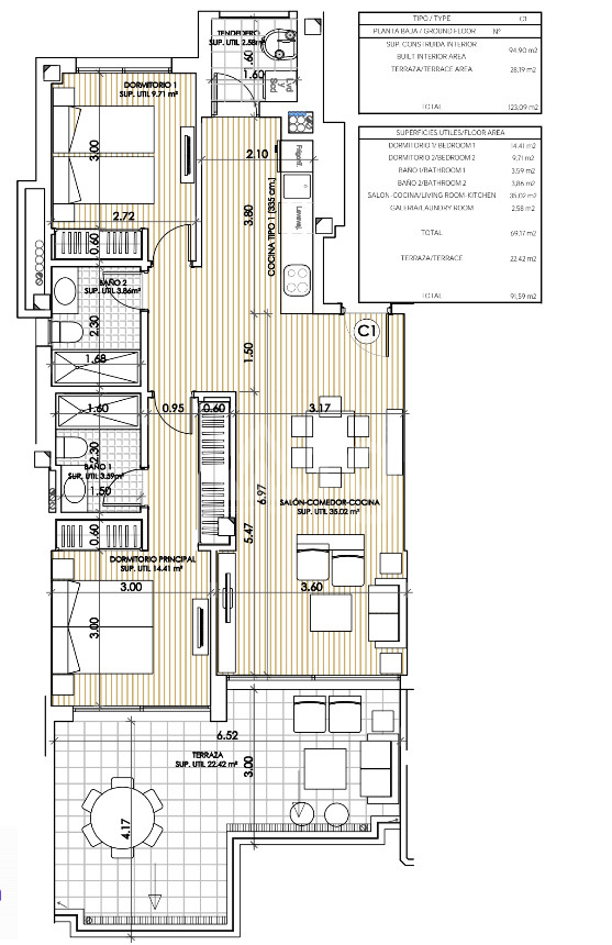 2 bedroom Apartment in Villamartin - PFN35239 - 1