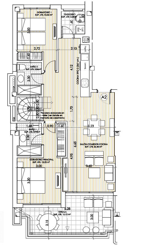 2 bedroom Penthouse in Villamartin - PFN35285 - 1