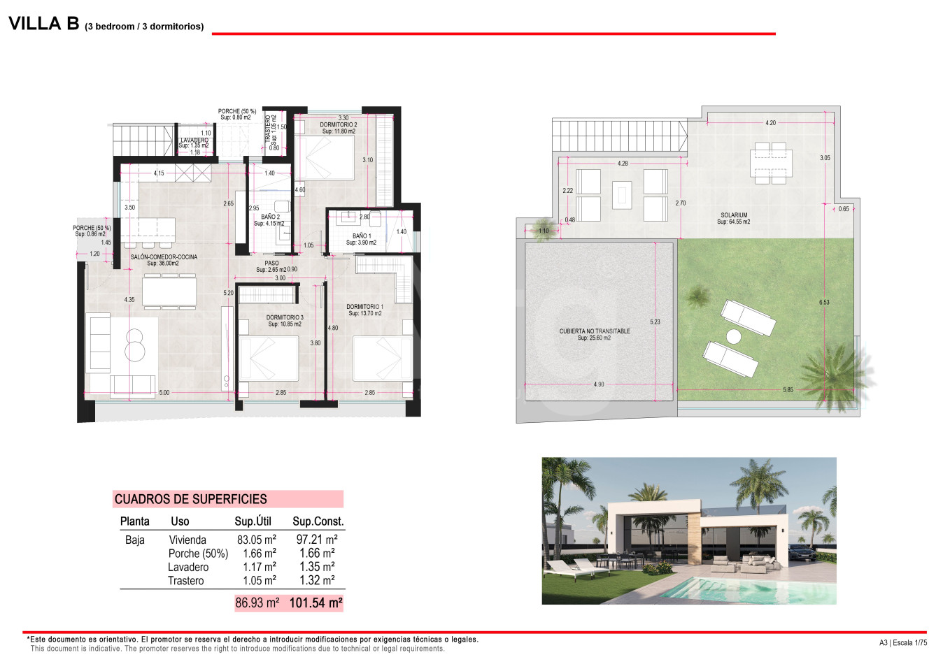 3 Schlafzimmer Villa in Alhama de Murcia - OLE35387 - 1