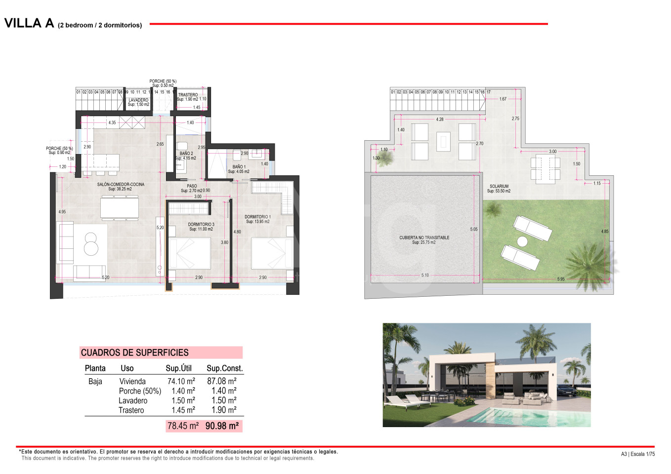 Villa de 2 habitaciones en Alhama de Murcia - OLE35388 - 1