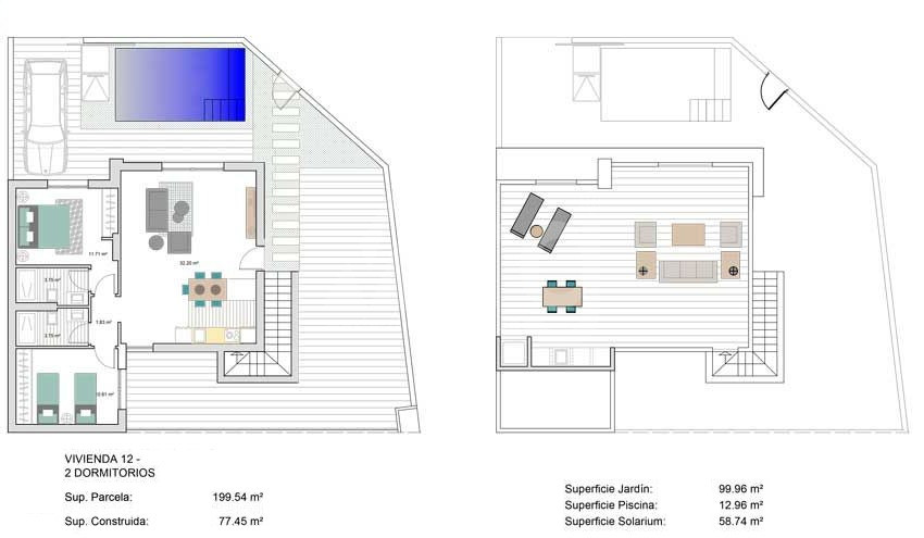 2 Schlafzimmer Villa in Roldan - WD35556 - 1