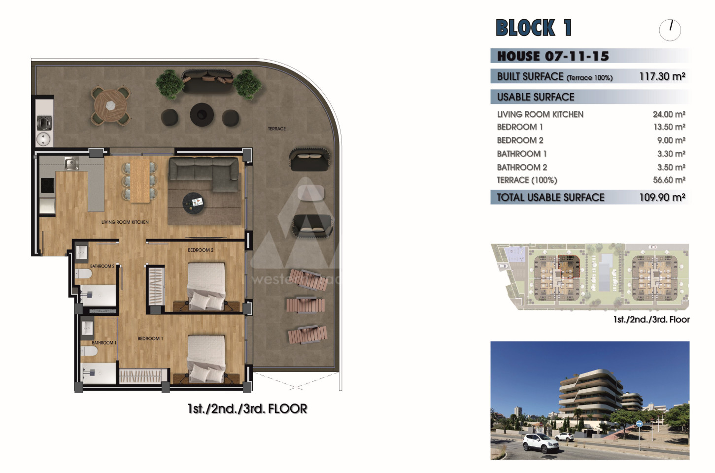 Apartament w Arenales del Sol, 2 sypialnie - GM35601 - 1