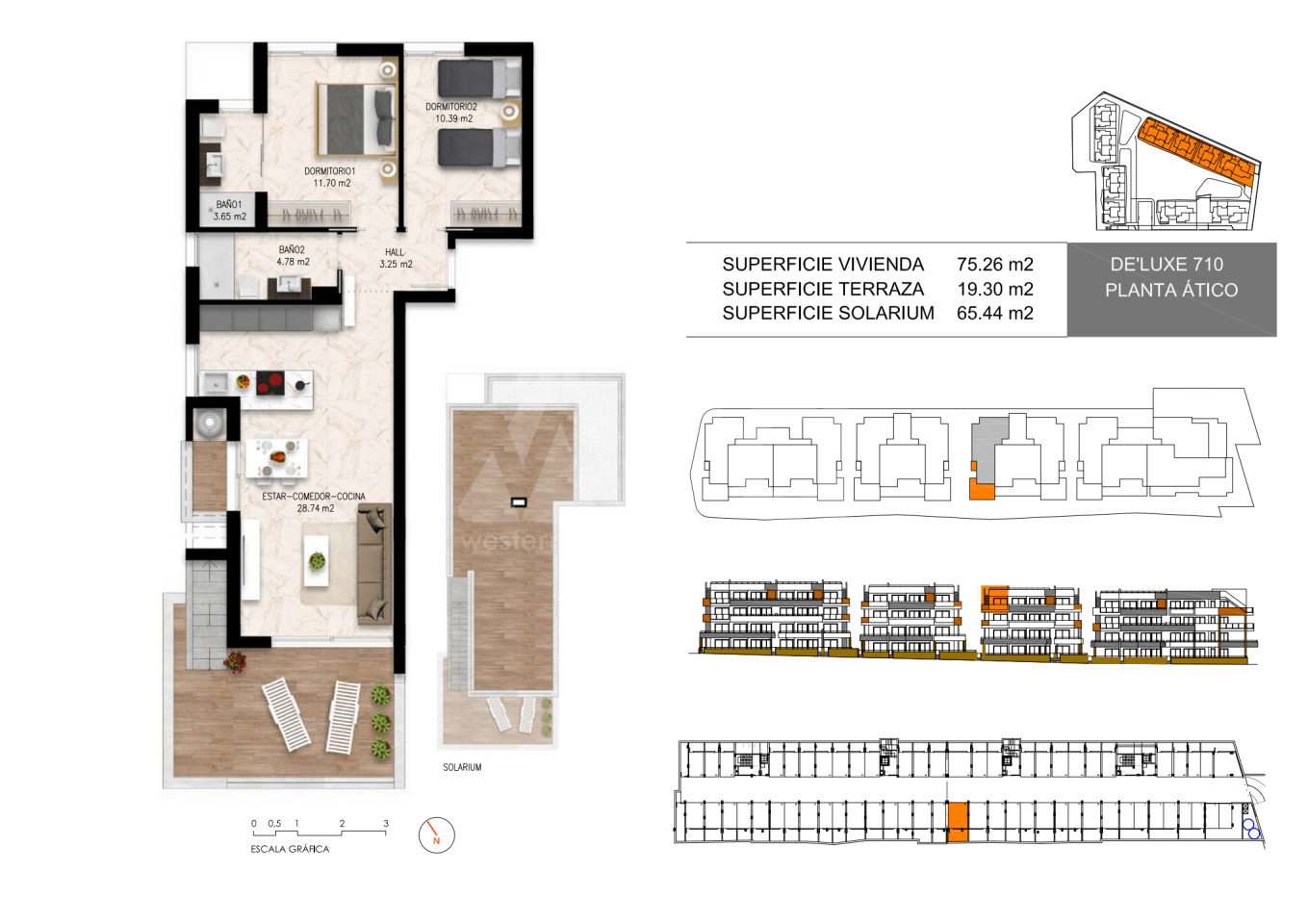2 bedroom Penthouse in Playa Flamenca - DI35645 - 1