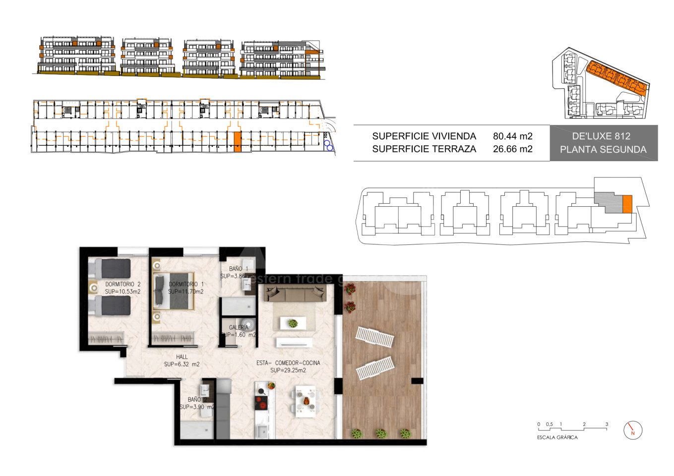 2 bedroom Apartment in Playa Flamenca - DI35664 - 1