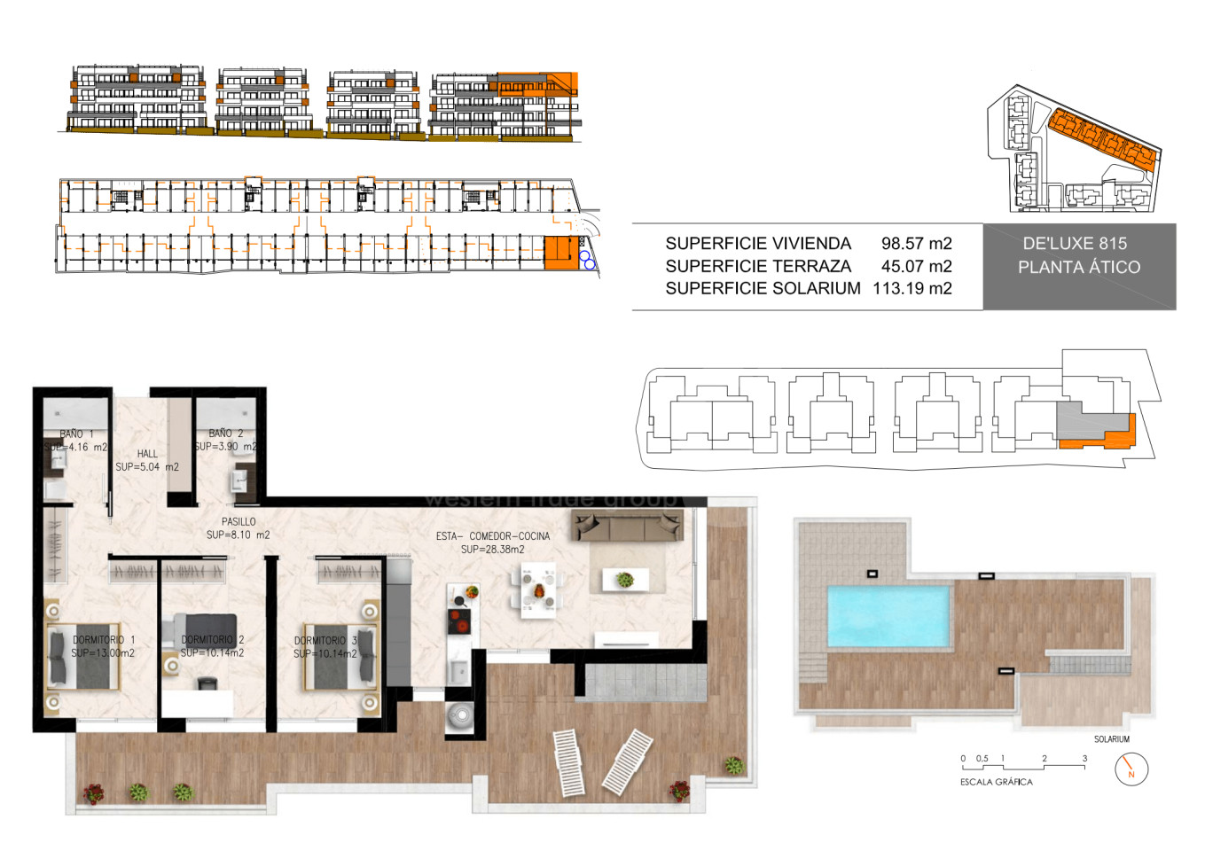 3 bedroom Penthouse in Playa Flamenca - DI35667 - 1
