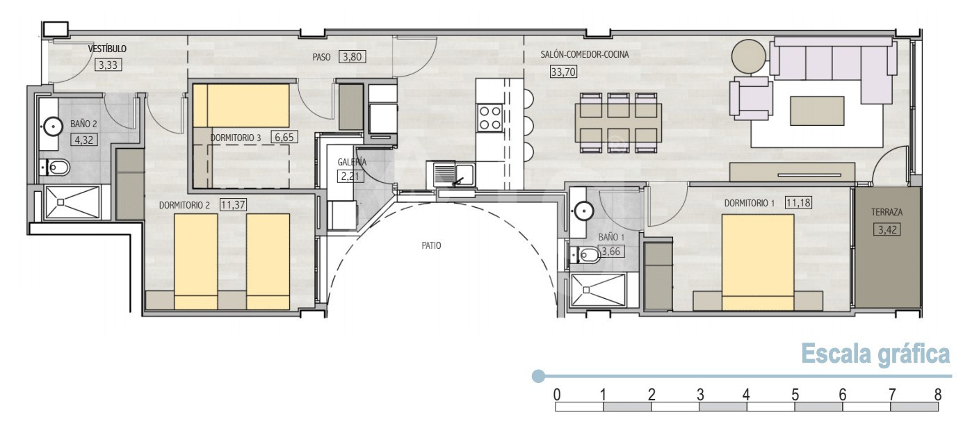 3 bedroom Apartment in Alicante - EH35848 - 1