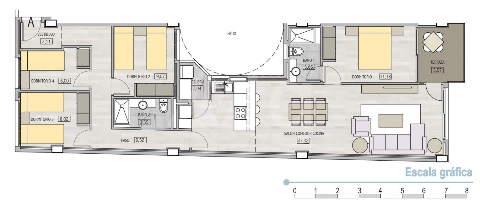 Apartament cu 4 dormitoare în Alicante - EH35851 - 1