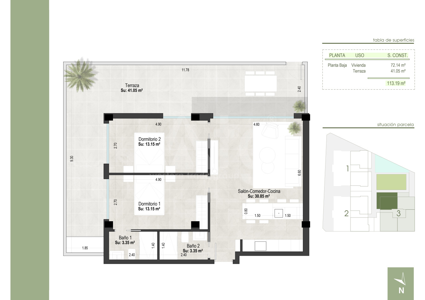 2 Schlafzimmer Appartement in San Pedro del Pinatar - WHG36042 - 1