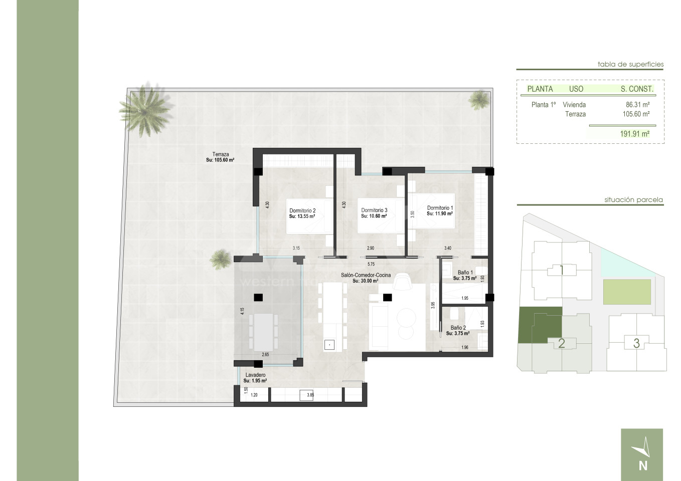 3 bedroom Apartment in San Pedro del Pinatar - WHG36059 - 1