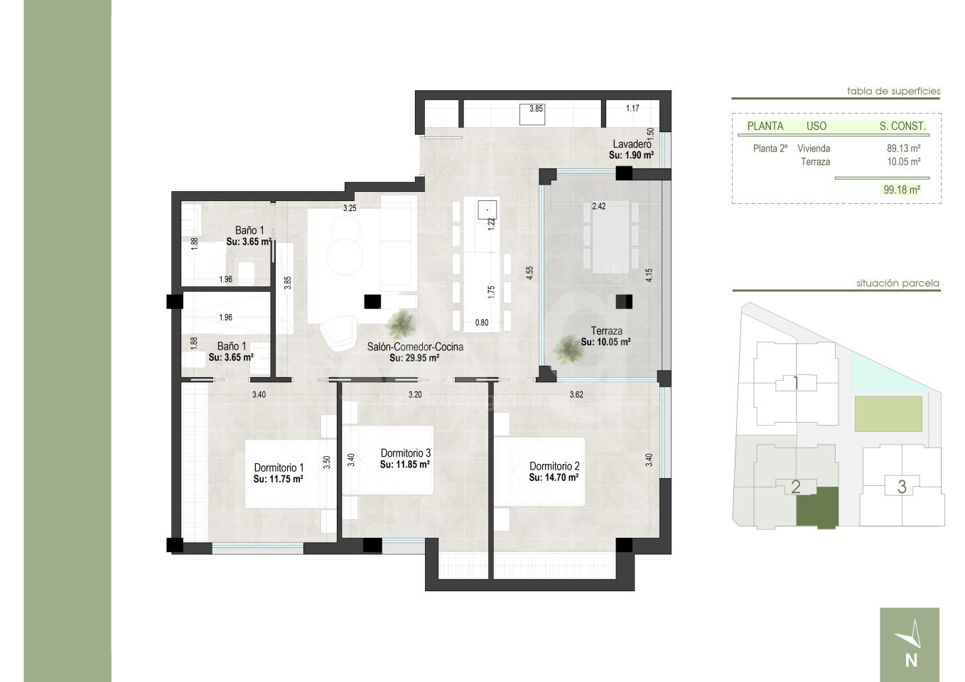 3 bedroom Apartment in San Pedro del Pinatar - WHG36065 - 1