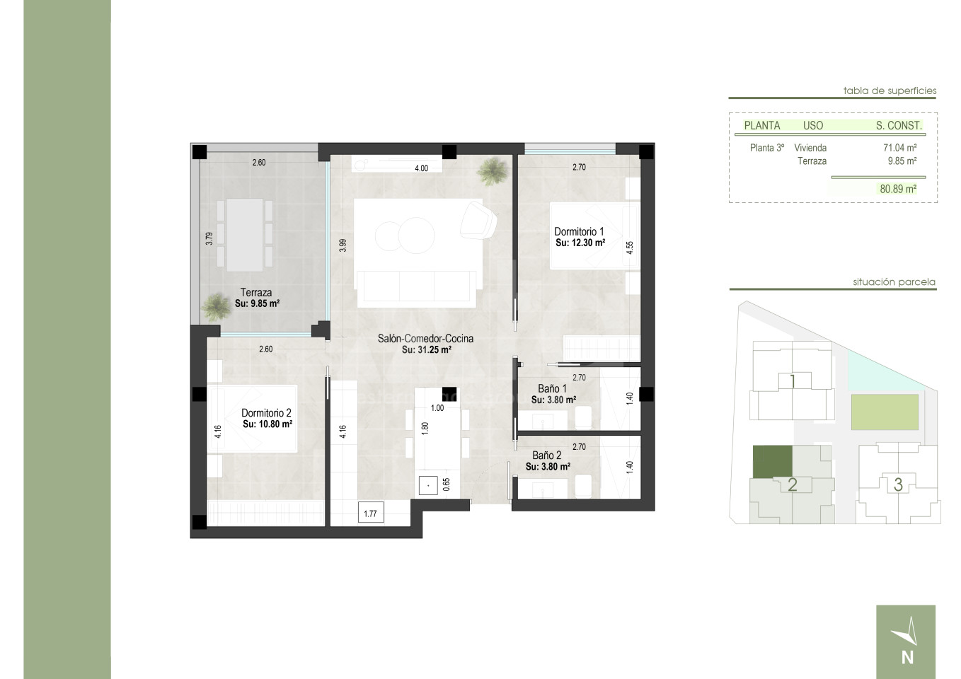 2 Schlafzimmer Appartement in San Pedro del Pinatar - WHG36067 - 1