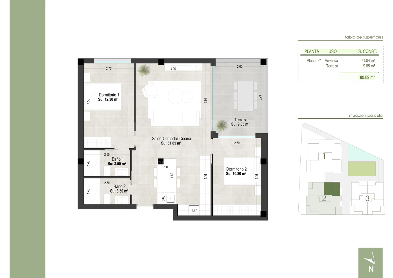 2 bedroom Apartment in San Pedro del Pinatar - WHG36068 - 1