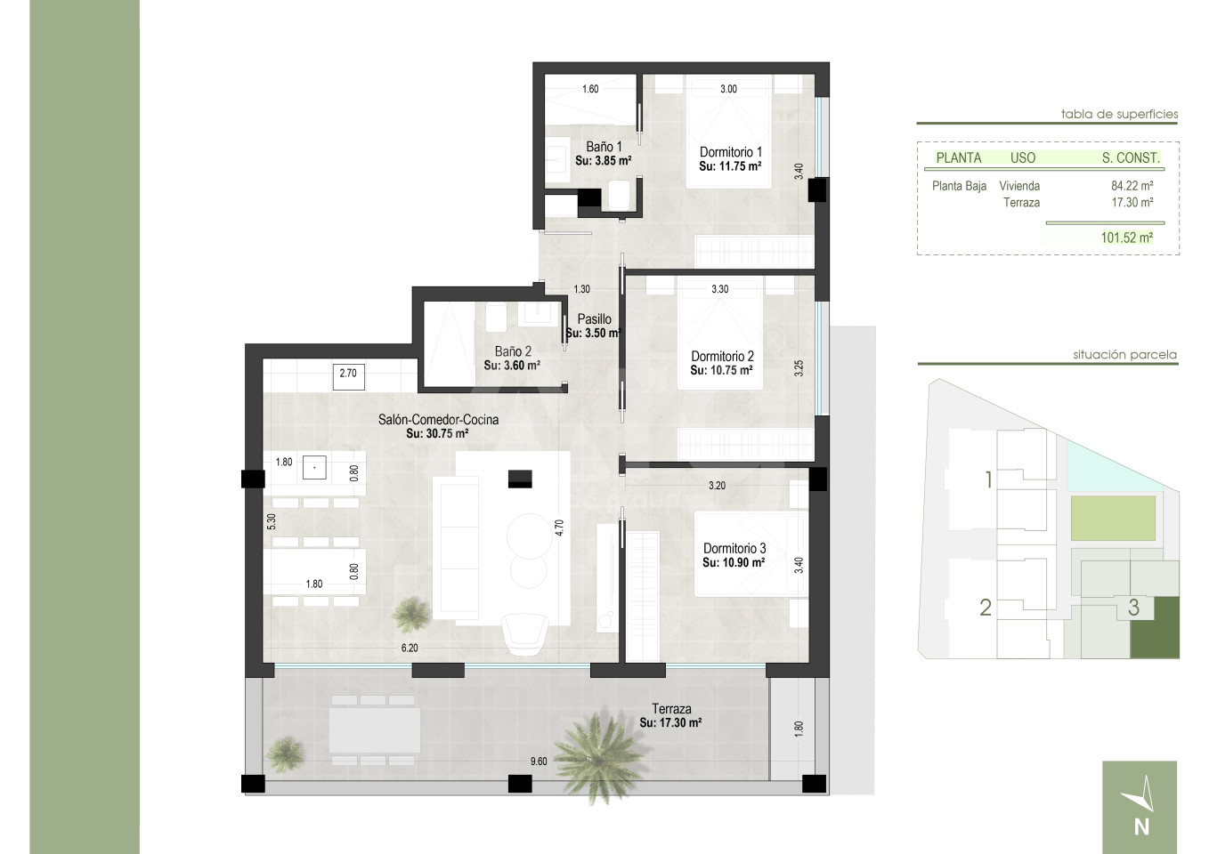 3 bedroom Apartment in San Pedro del Pinatar - WHG36075 - 1