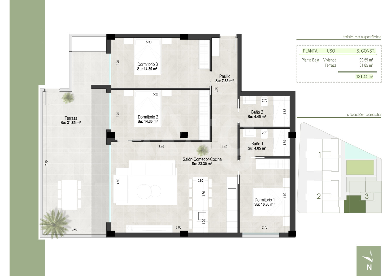 3 bedroom Apartment in San Pedro del Pinatar - WHG36076 - 1