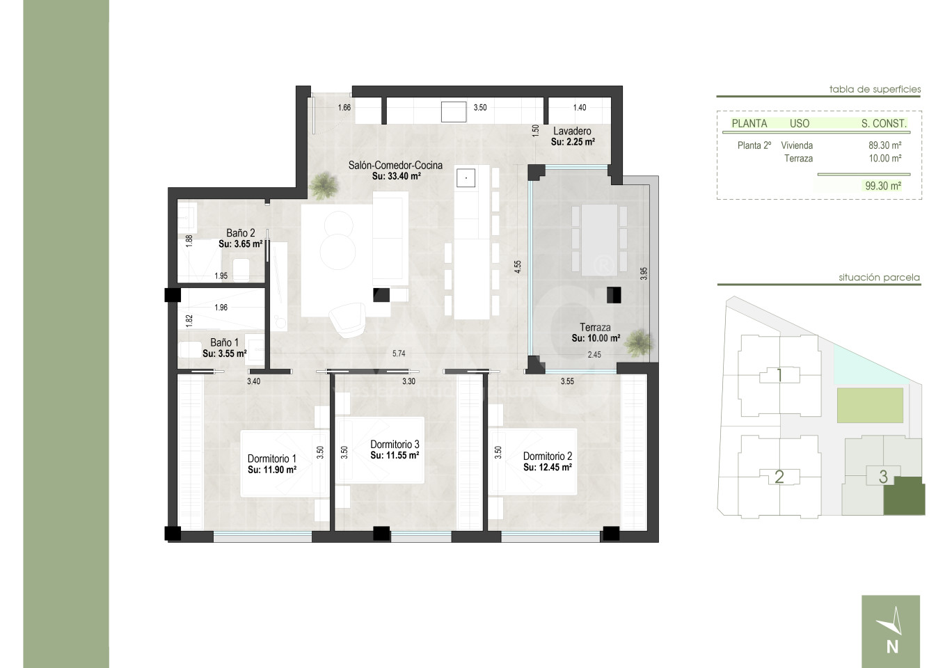 3 bedroom Apartment in San Pedro del Pinatar - WHG36083 - 1