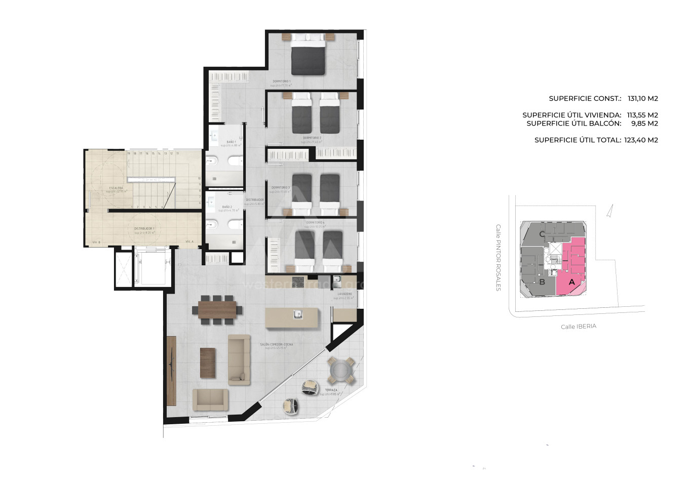 Appartement de 4 chambres à Águilas - CJR36098 - 1