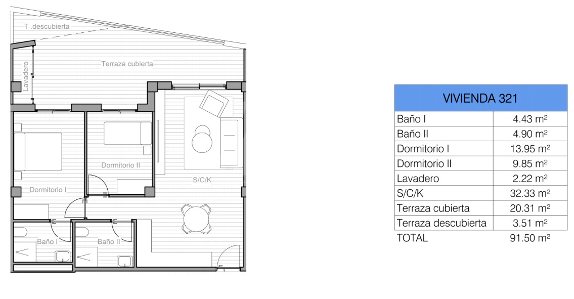 2 bedroom Apartment in San Miguel de Salinas - SR36183 - 1