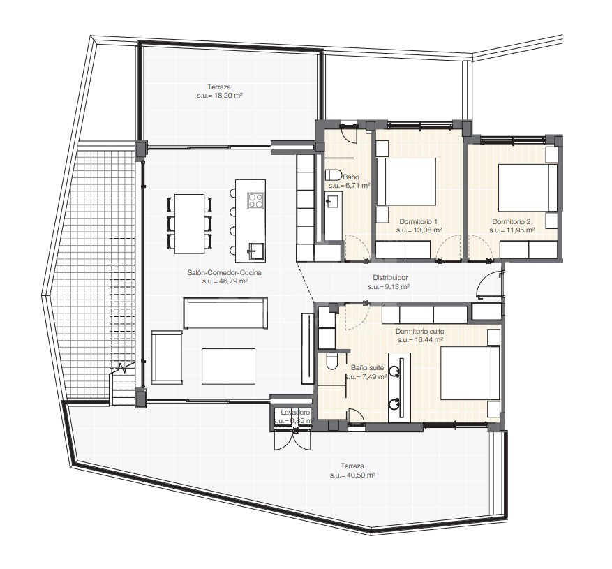 Penthouse de 3 chambres à Las Colinas - SM36291 - 1