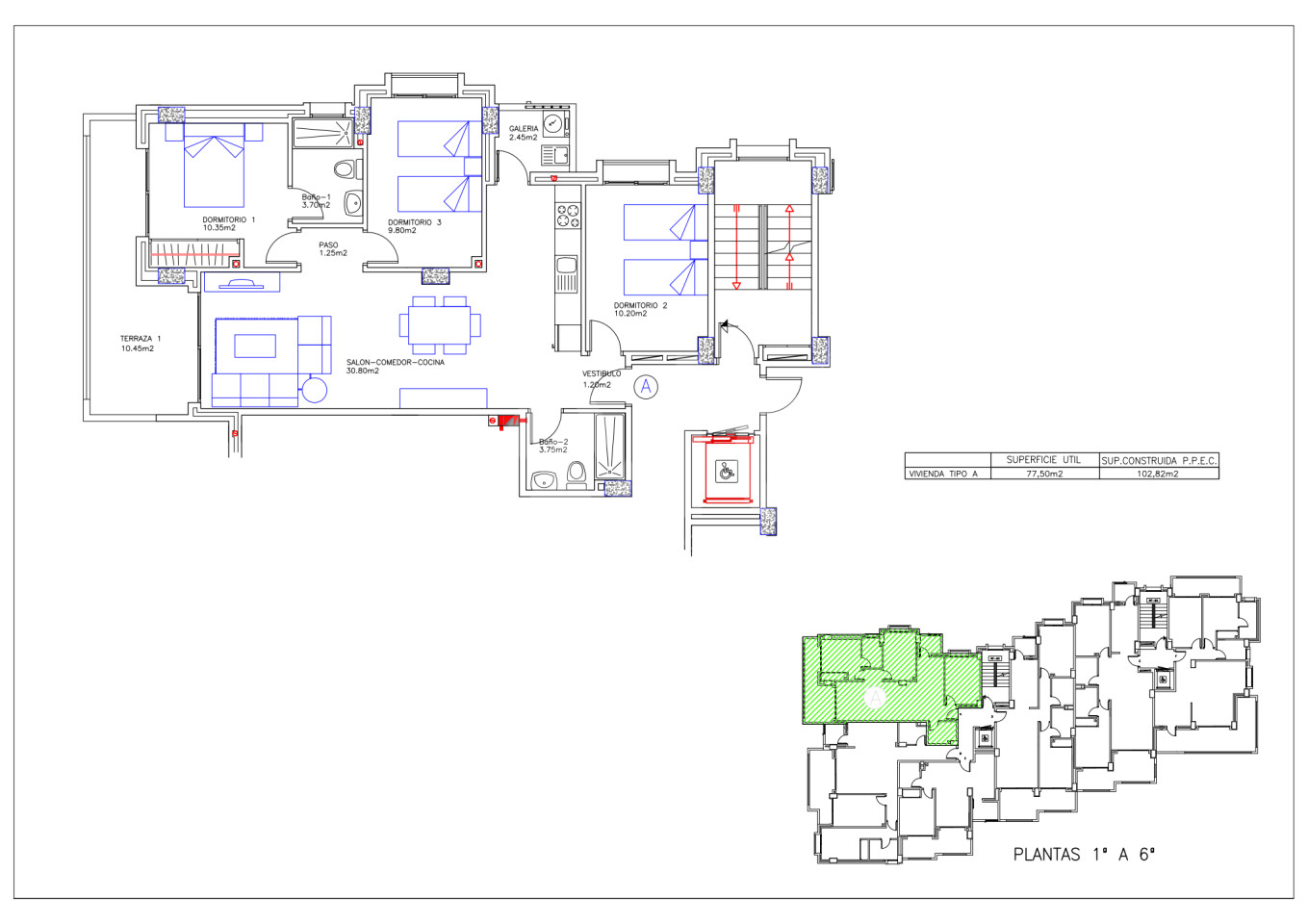 Apartamento de 3 habitaciones en La Manga - GRI36403 - 1