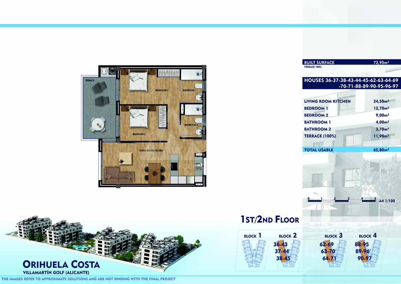 2 bedroom Apartment in Villamartin - GM36453 - 1