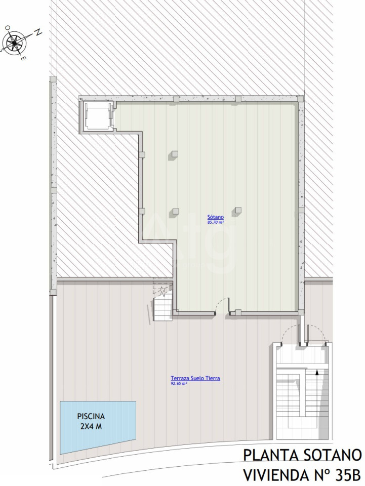 Bungalow de 3 habitaciones en San Miguel de Salinas - AGI8516 - 1