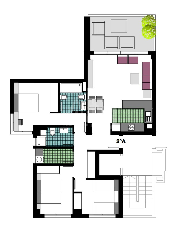 Apartament cu 3 dormitoare în Los Dolses - VP36525 - 1