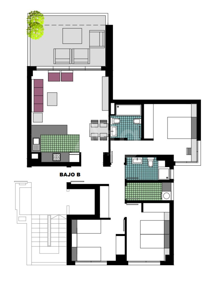 3 bedroom Apartment in Los Dolses - VP36526 - 1