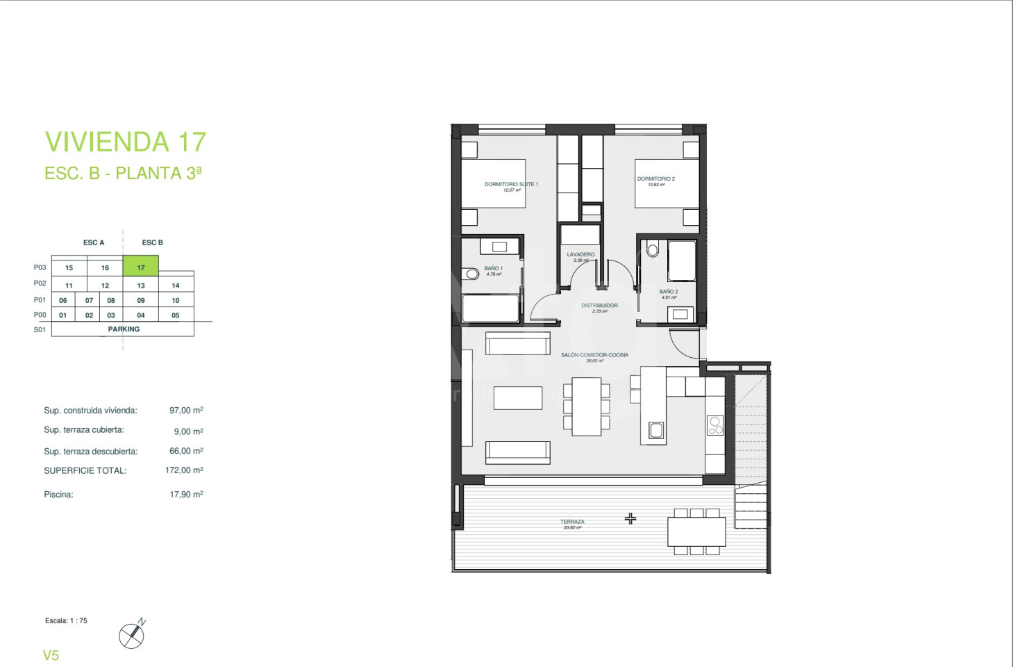 2 bedroom Penthouse in Las Colinas - GRE36626 - 1