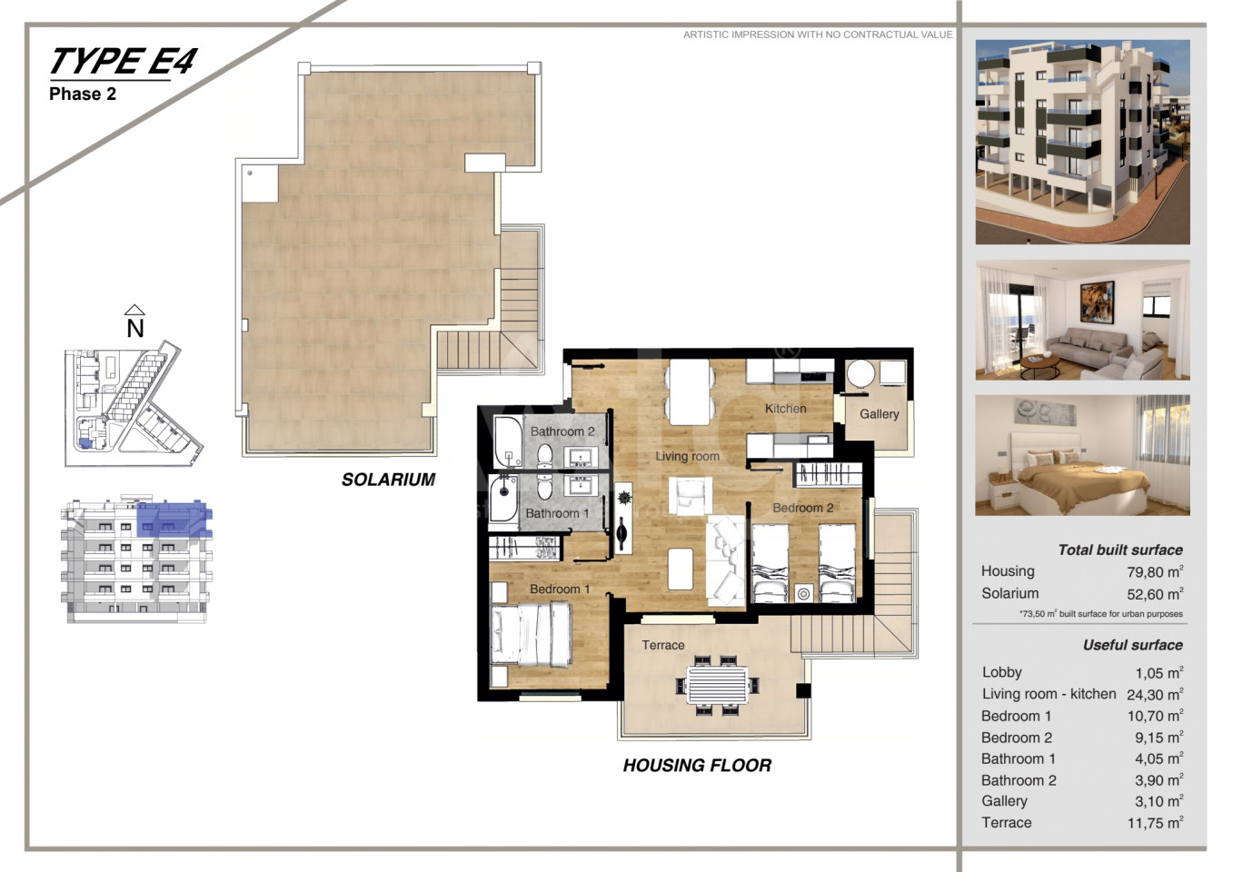 2 Schlafzimmer Penthouse-Wohnung in La Florida - BH37288 - 1
