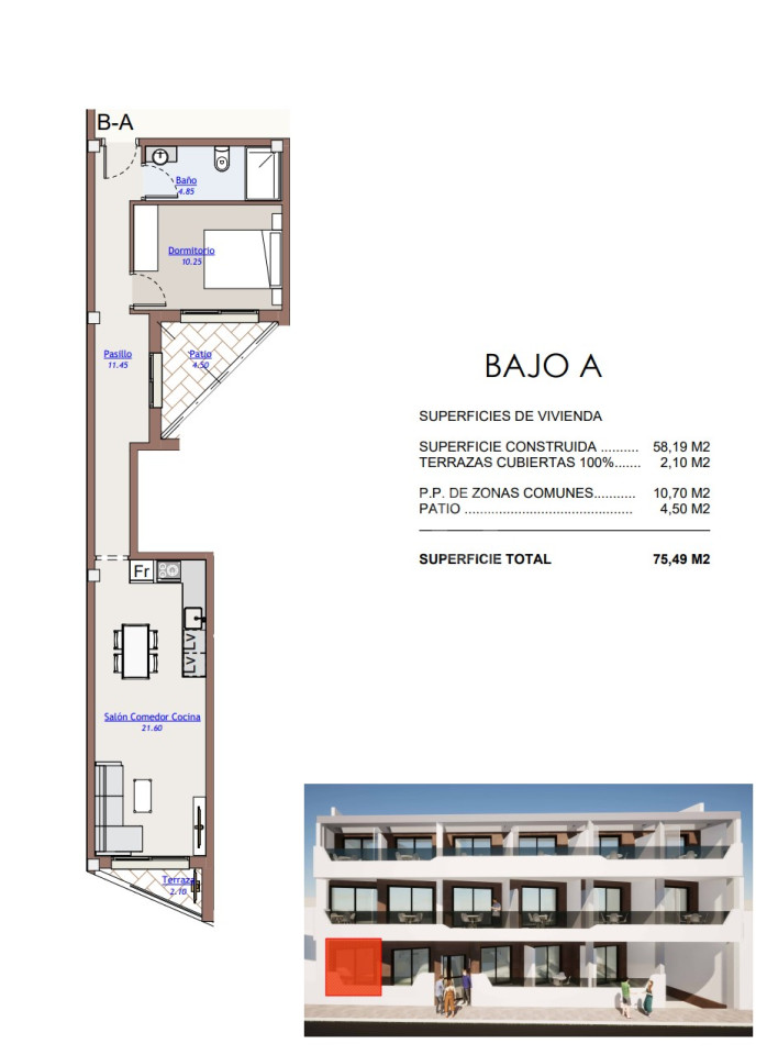 Apartament cu 1 dormitor în Torrevieja - AGI38042 - 1