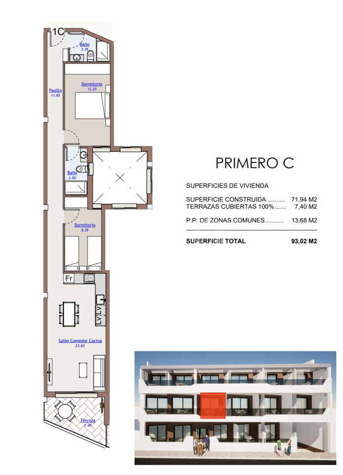 Apartament cu 2 dormitoare în Torrevieja - AGI38048 - 1