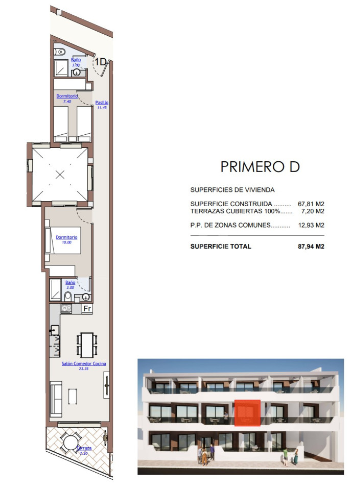 Apartamento de 2 habitaciones en Torrevieja - AGI38049 - 1