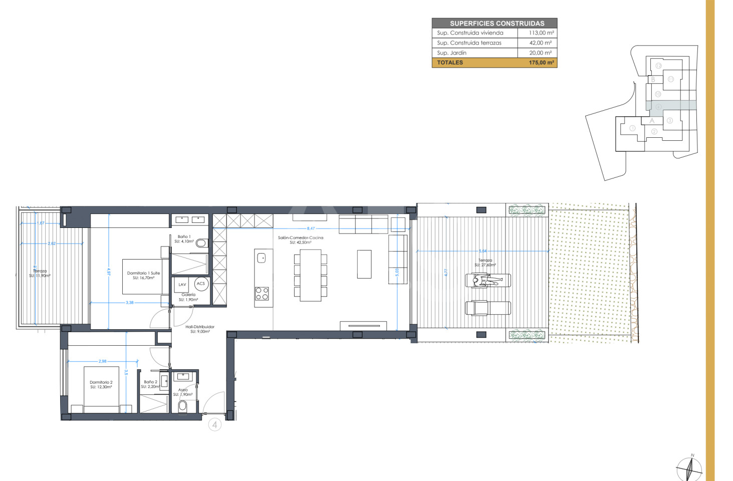 Appartement de 2 chambres à Las Colinas - GEO38434 - 1