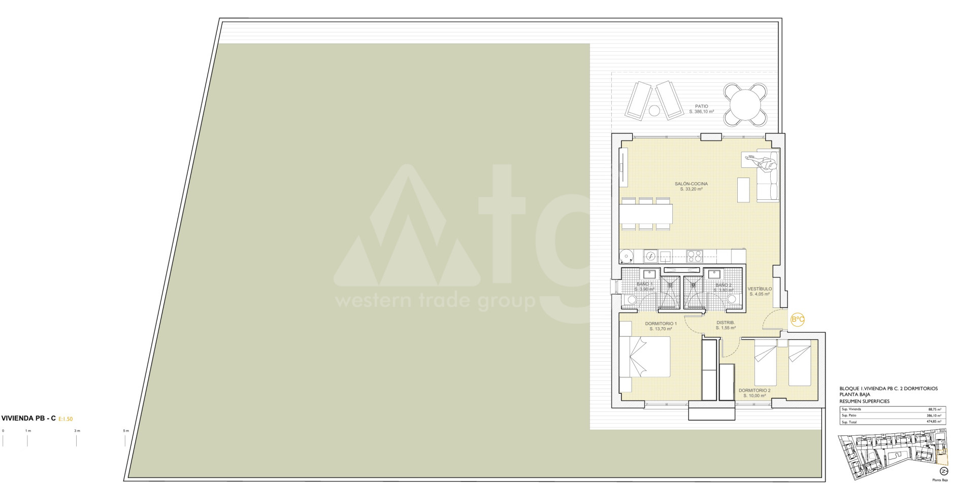 Appartement de 2 chambres à Finestrat - PTA38582 - Photo 1
