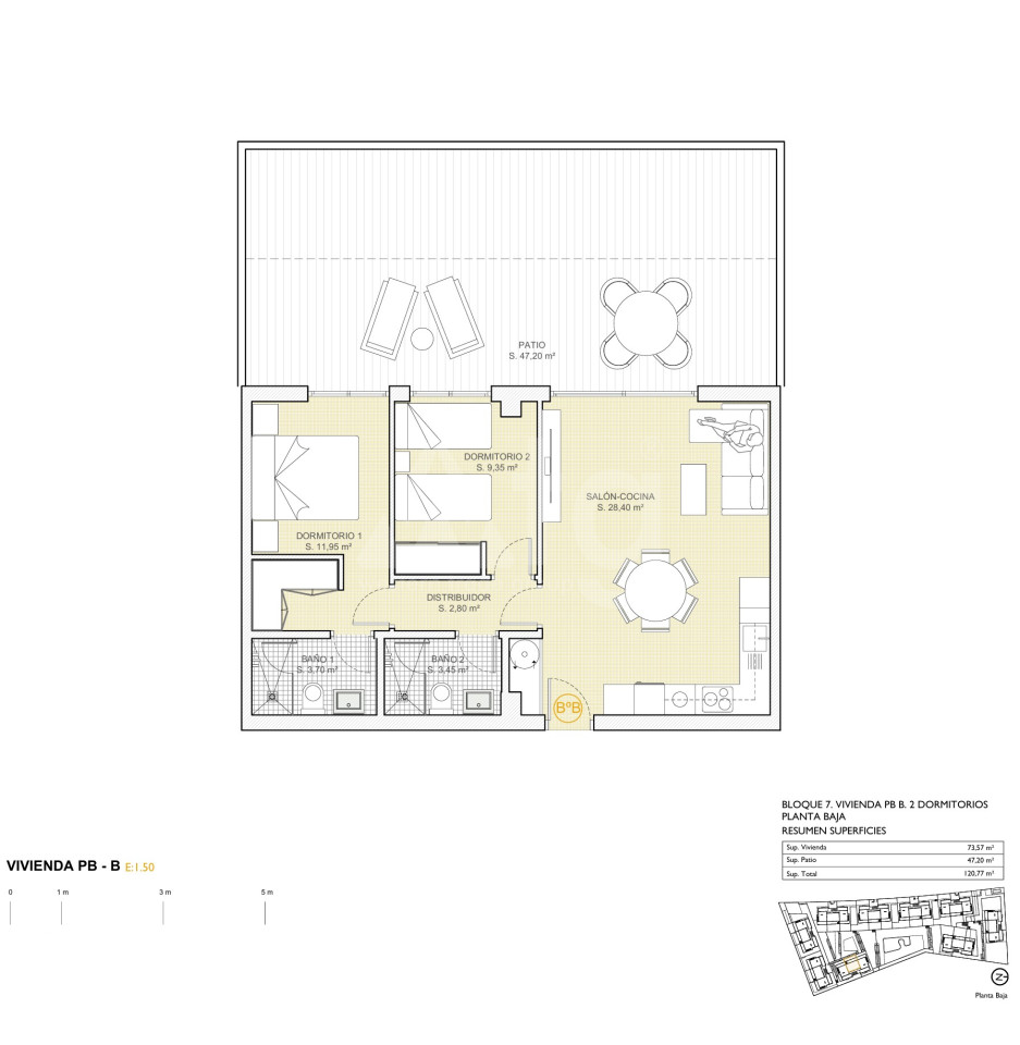 Apartament w Finestrat, 2 sypialnie - PTA38836 - Zdjęcie 1
