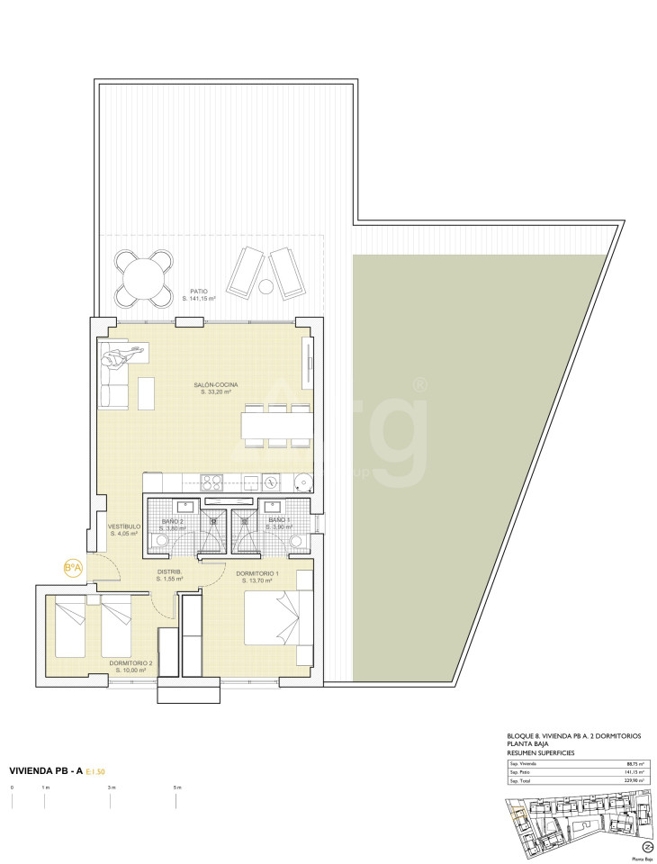 2 ložnice Apartmán v Finestrat - PTA39553 - Foto 1